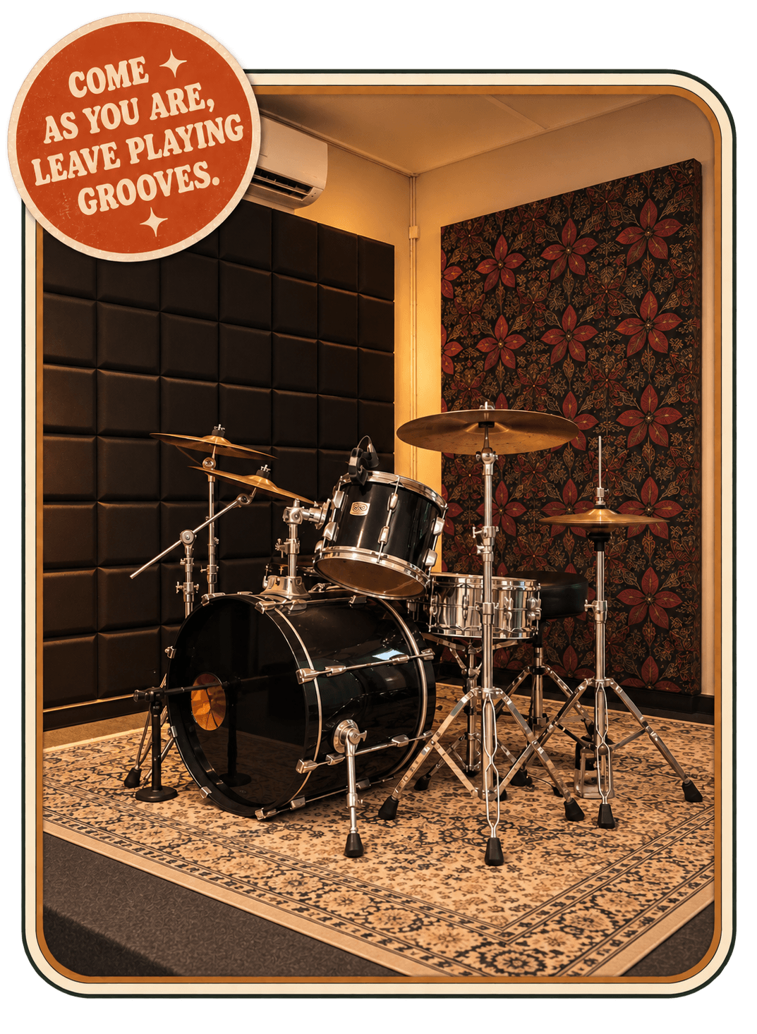 Pearl drum kit for drum lessons in Petaling Jaya
